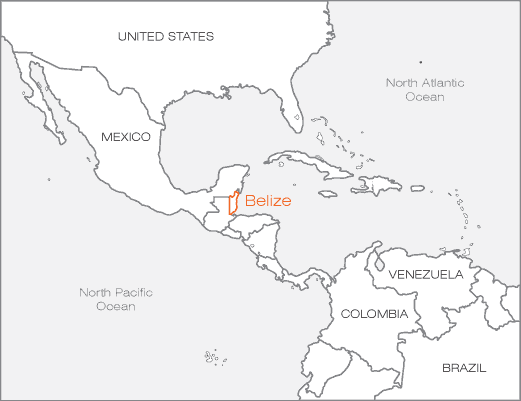 Belize - World Map2